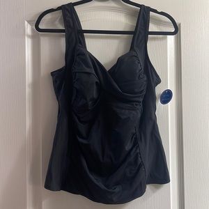 V-NECK TWIST TANKINI TOP